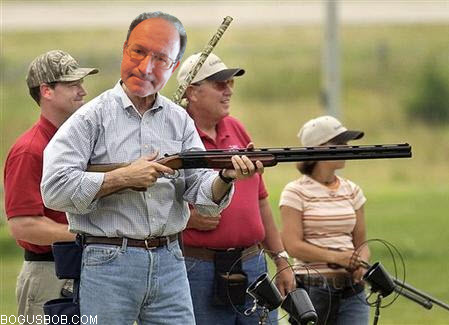  Bogus Bob shoots a shotgun 