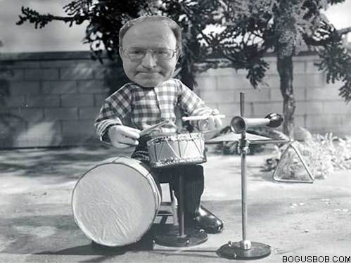  Bogus Bob plays the drums 