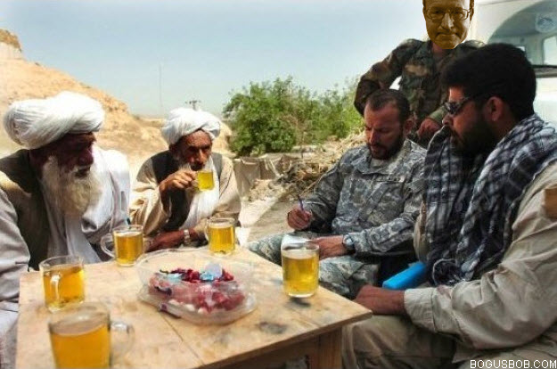  Bogus Bob has a snack with some Afghanis 