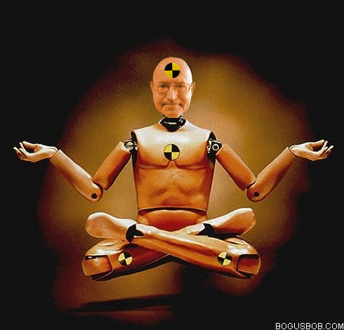  Bogus Bob is a levitating dummy meditator 