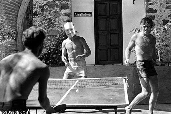  Bogus Bob plays ping pong with Robert Redford 