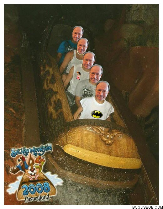  Bogus Bob rides Splash Mountain 