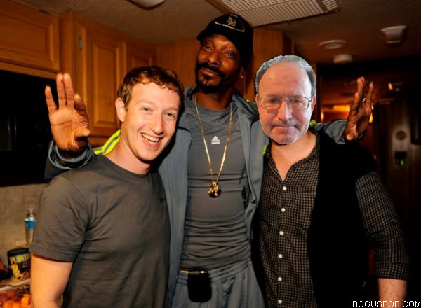  Bogus Bob, Mark Zuckerberg and Snoop Dogg party down 